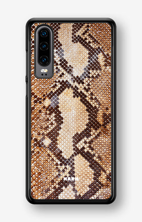 Huawei P30 Hard Case – Brown Snakeskin - View 1