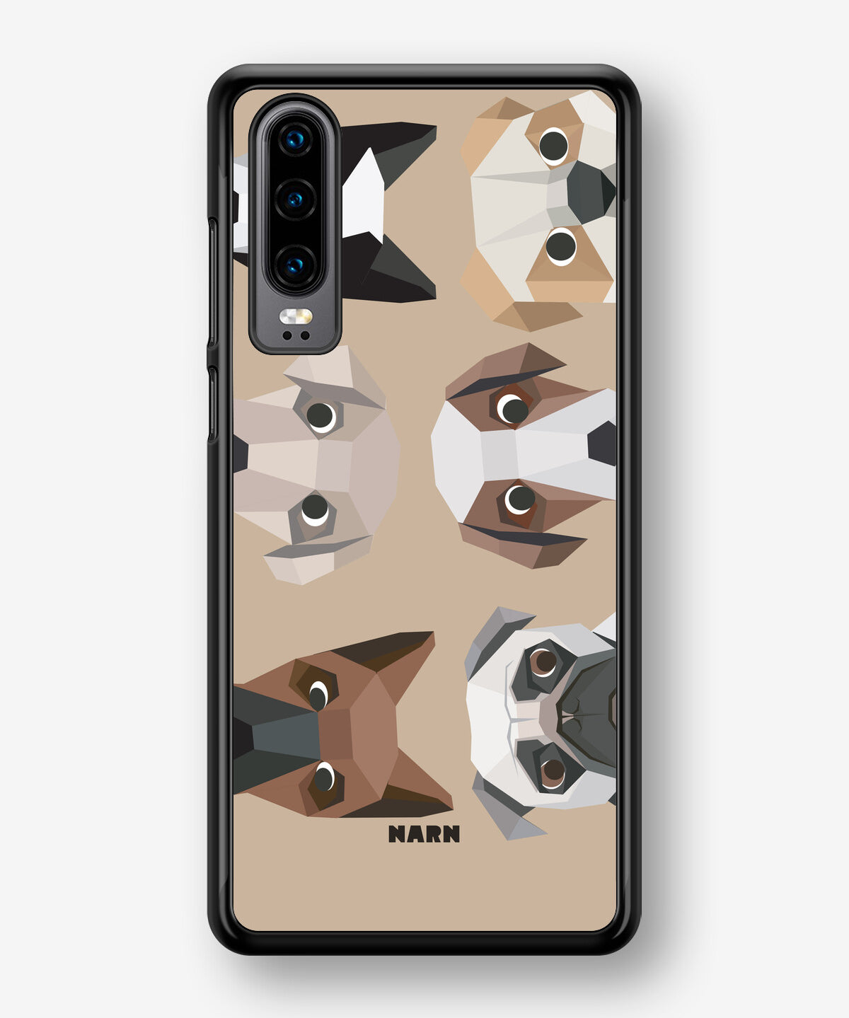 Huawei P30 Hard Case – Cute Dogs - View 1