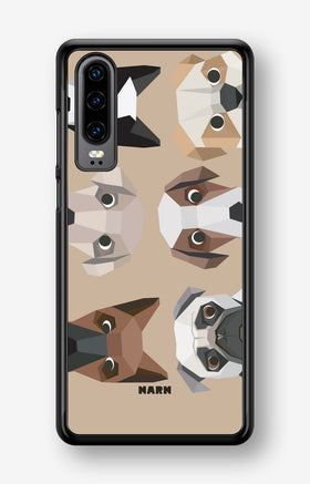 Huawei P30 Hard Case – Cute Dogs - View 1