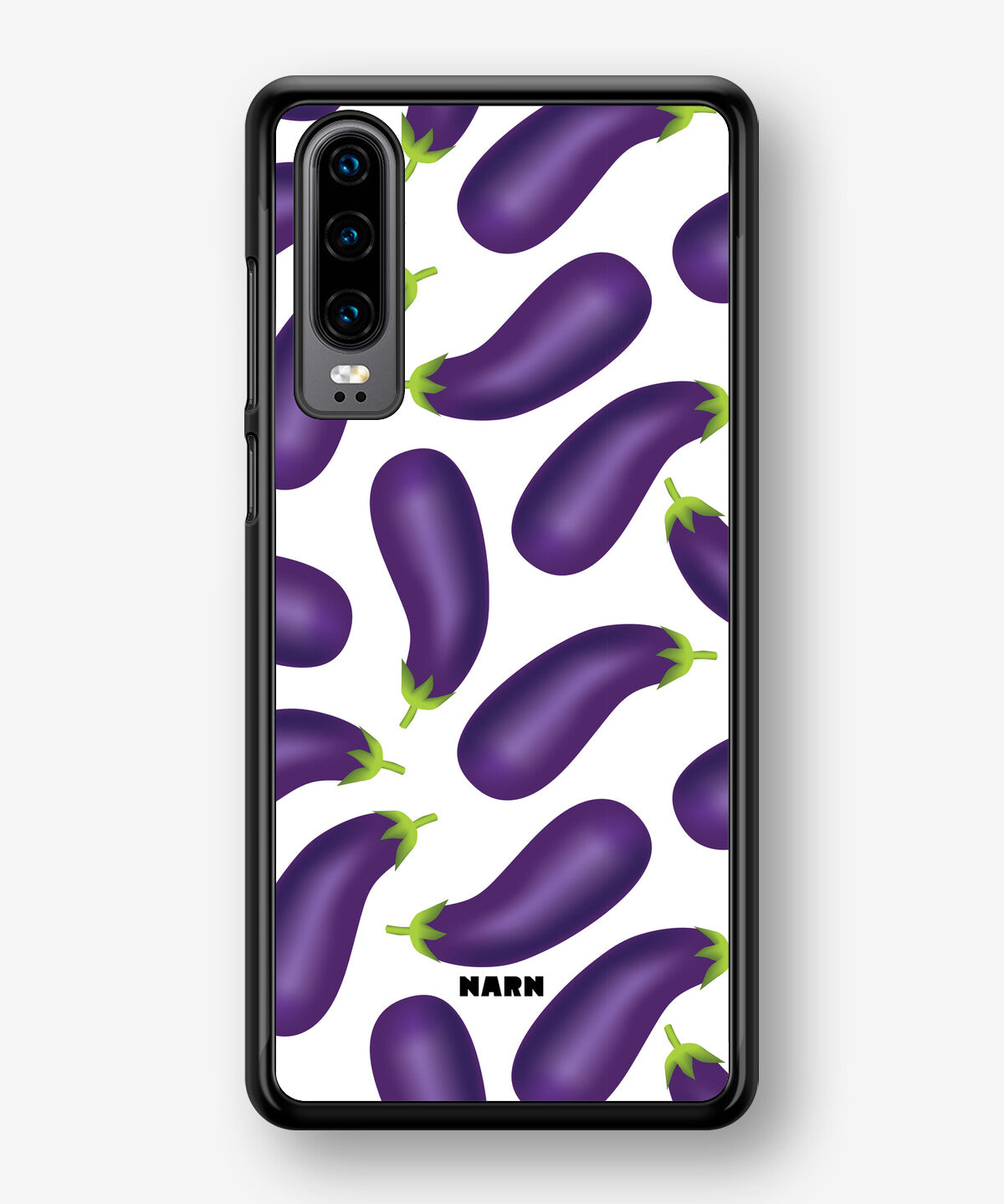 Huawei P30 Hard Case – Eggplant Pattern - View 1