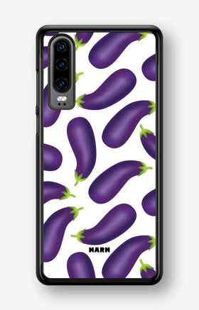 Huawei P30 Hard Case – Eggplant Pattern - View 1