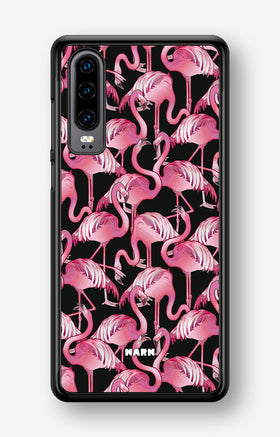 Huawei P30 Hard Case – Flamingos - View 1