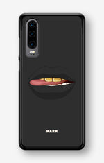 Huawei P30 Hard Case – Golden Lips - View 1