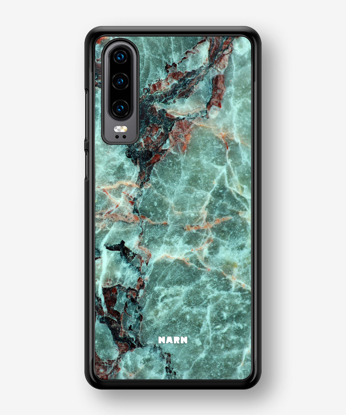 Huawei P30 Hard Case – Green Marble - View 1
