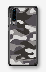 Huawei P30 Hard Case – Grey Camo - View 1