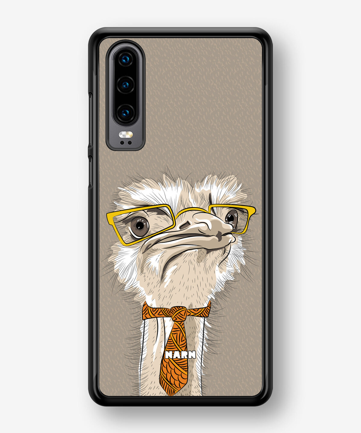 Huawei P30 Hard Case – Hipster Ostrich - View 1