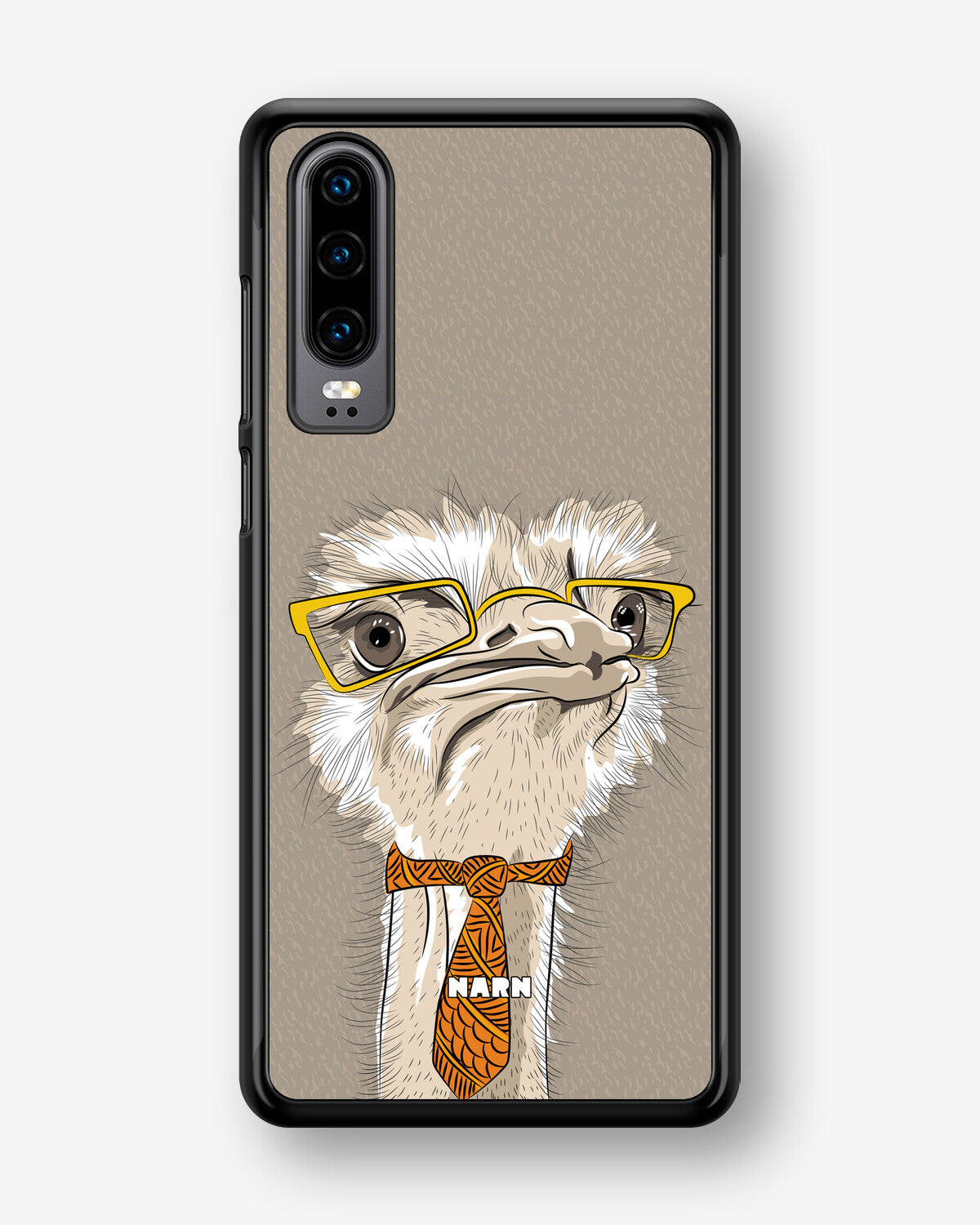 Huawei P30 Hard Case – Hipster Ostrich - View 1