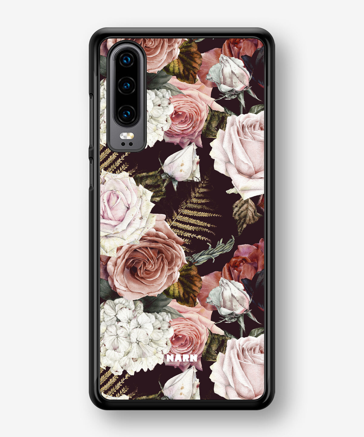 Huawei P30 Hard Case – Midnight Roses - View 1