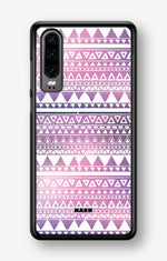 Huawei P30 Hard Case – Purple Aztec - View 1