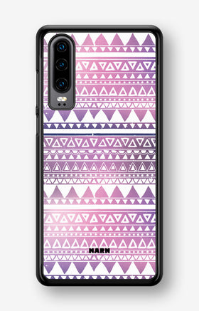 Huawei P30 Hard Case – Purple Aztec - View 1