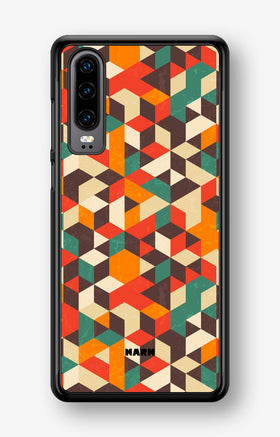 Huawei P30 Hard Case – Retro Geometric - View 1