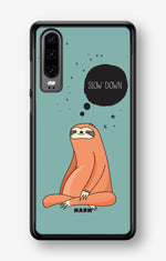 Huawei P30 Hard Case – Slow Down Sloth - View 1