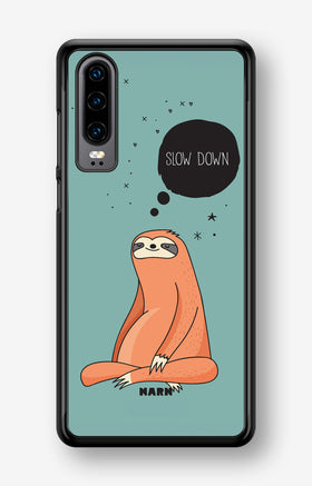 Huawei P30 Hard Case – Slow Down Sloth - View 1