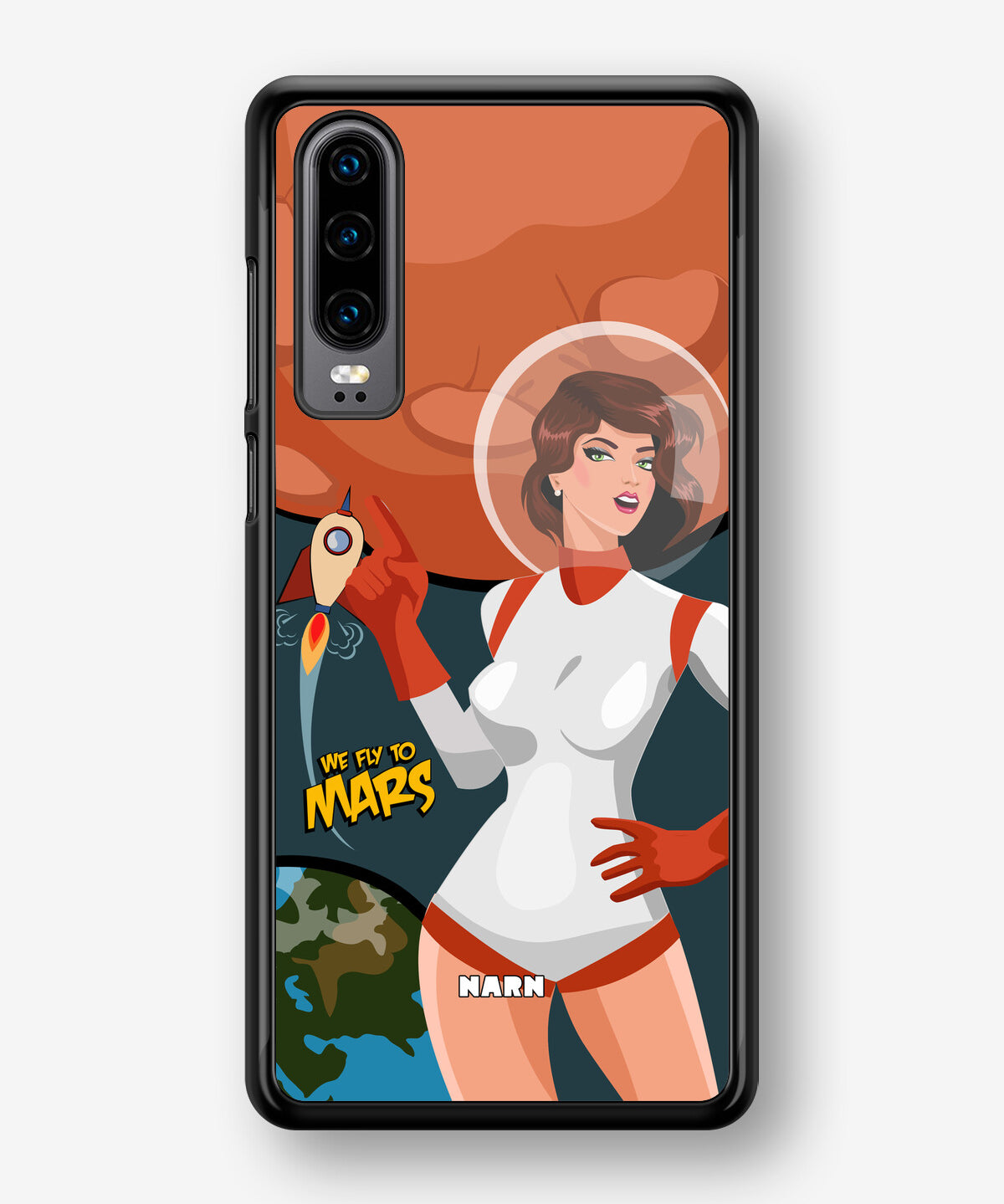 Huawei P30 Hard Case – We Fly To Mars - View 1