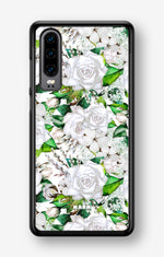 Huawei P30 Hard Case – White Bloom - View 1
