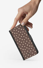 Huawei Y6 2019 Wallet Case - Choco Dots - View 2