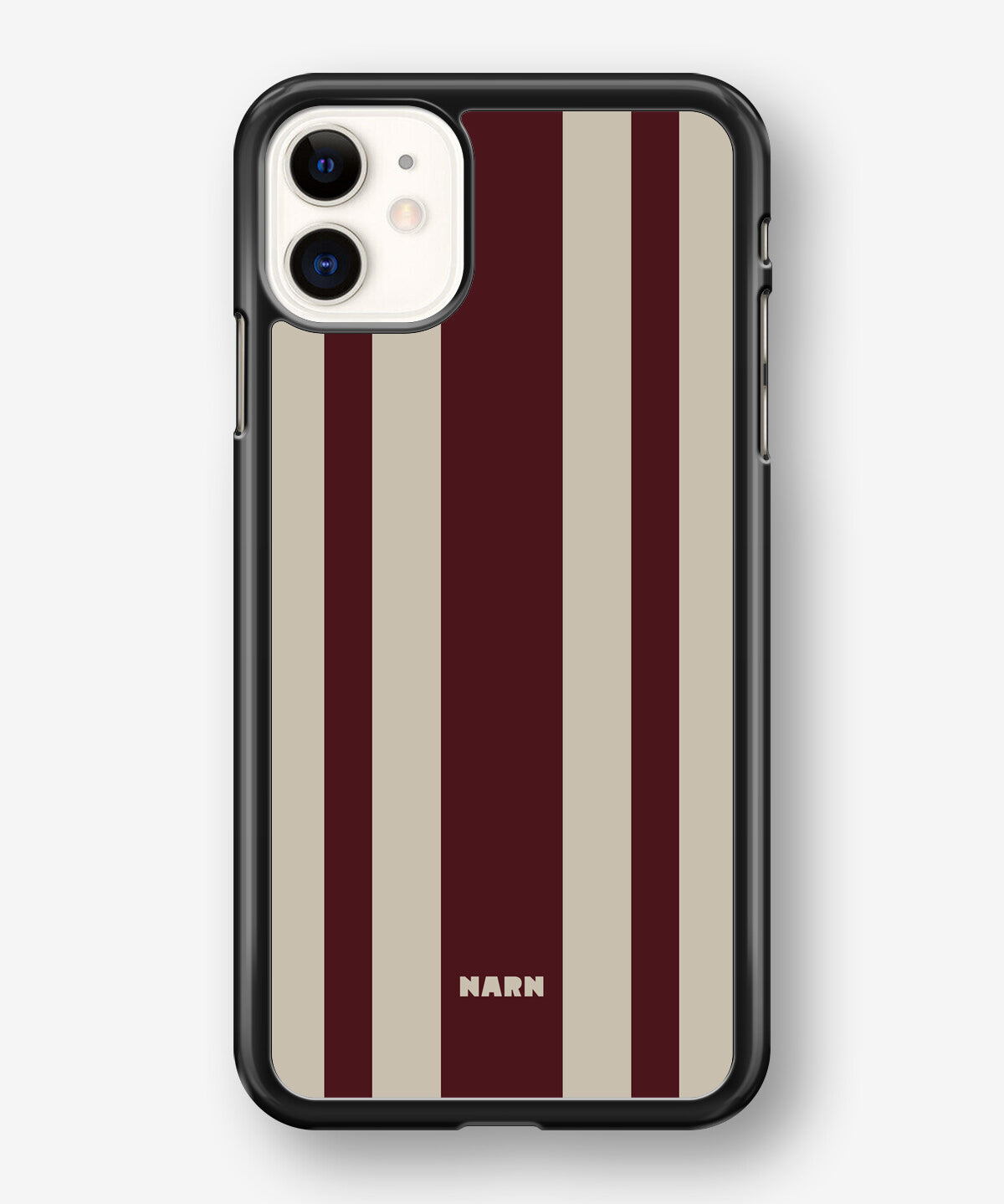 iPhone 11 Hard Case – Bordeaux Stripe - View 1