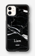 iPhone 11 Hard Case – Custom - Black Marble - View 1