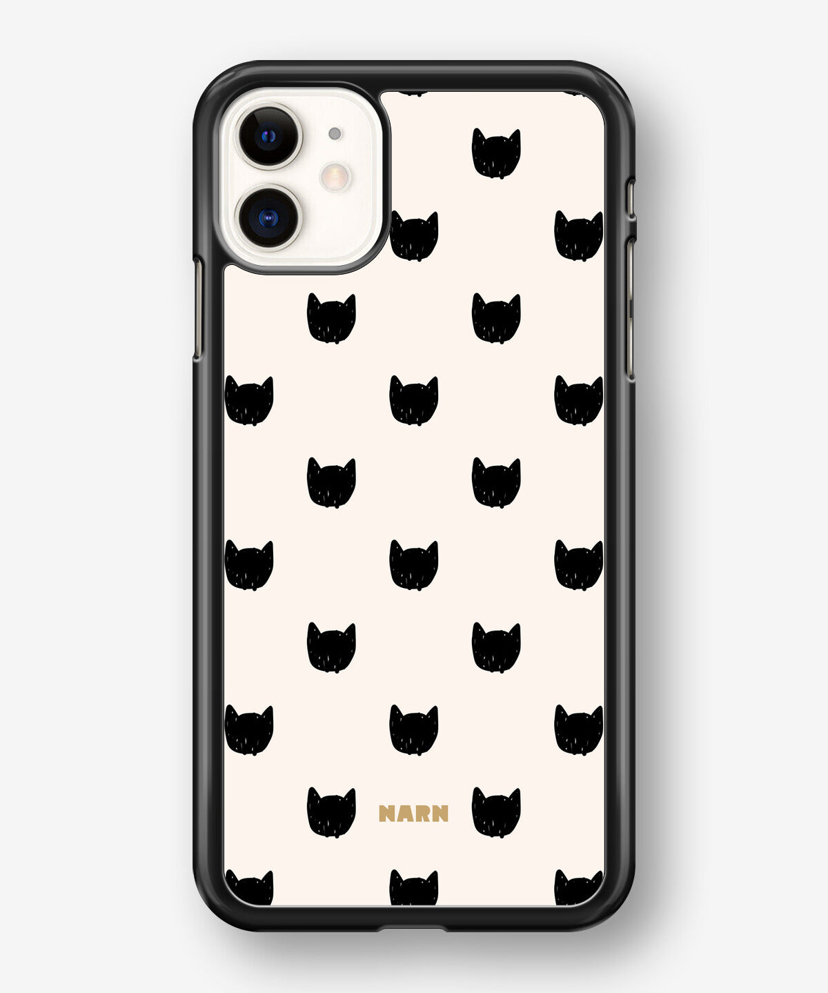 iPhone 11 Hard Case – Kitty Dots - View 1