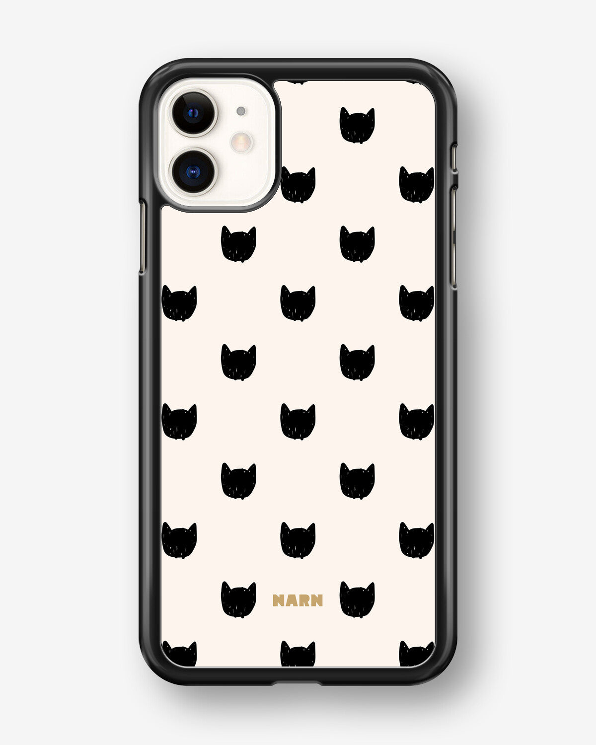 iPhone 11 Hard Case – Kitty Dots - View 1