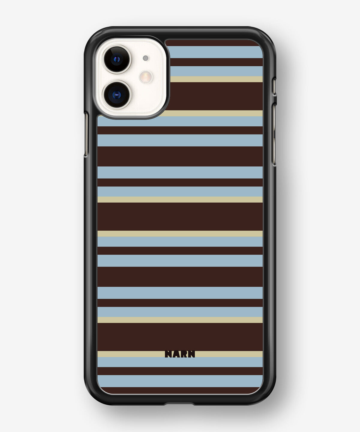 iPhone 11 Hard Case – Latte Lines - View 1