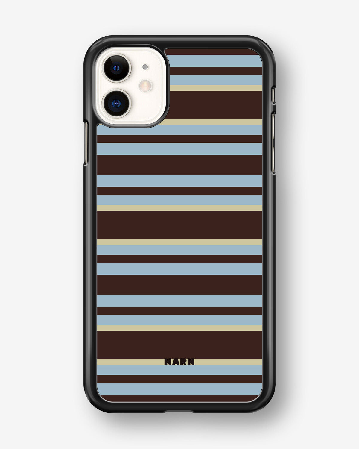iPhone 11 Hard Case – Latte Lines - View 1