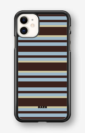 iPhone 11 Hard Case – Latte Lines - View 1