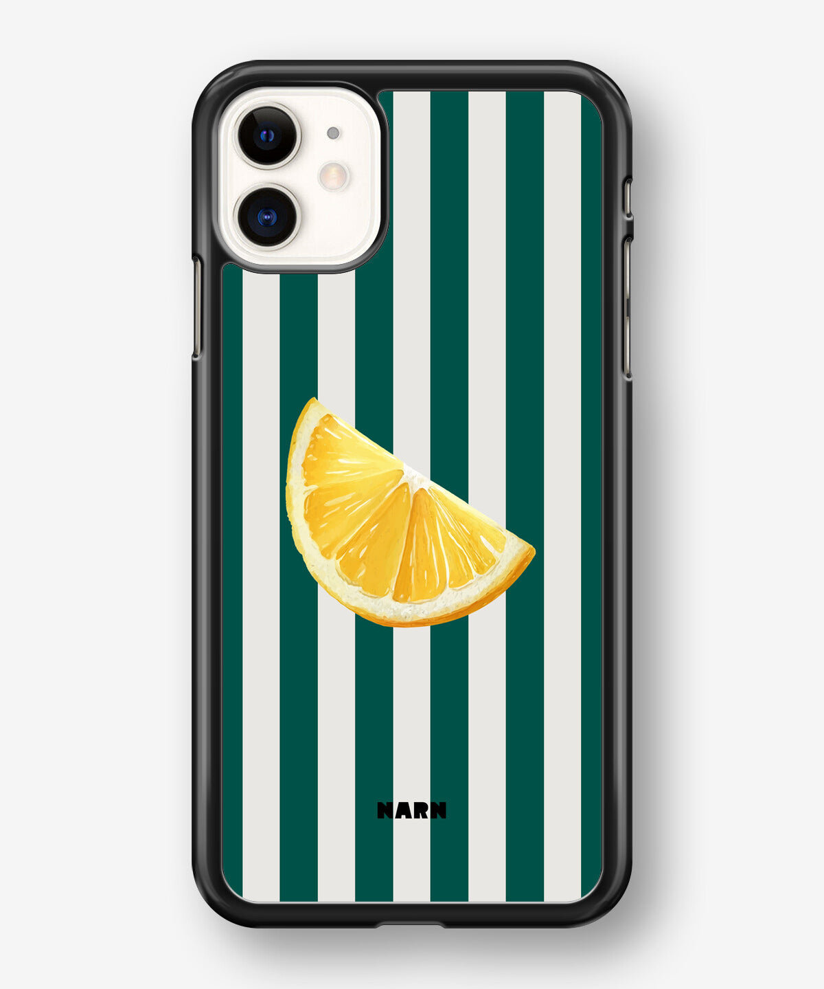 iPhone 11 Hard Case – Lemon Stripes - View 1