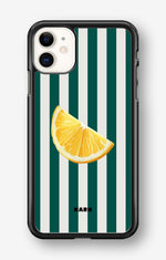 iPhone 11 Hard Case – Lemon Stripes - View 1