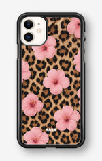 iPhone 11 Hard Case – Leopard Flower - View 1