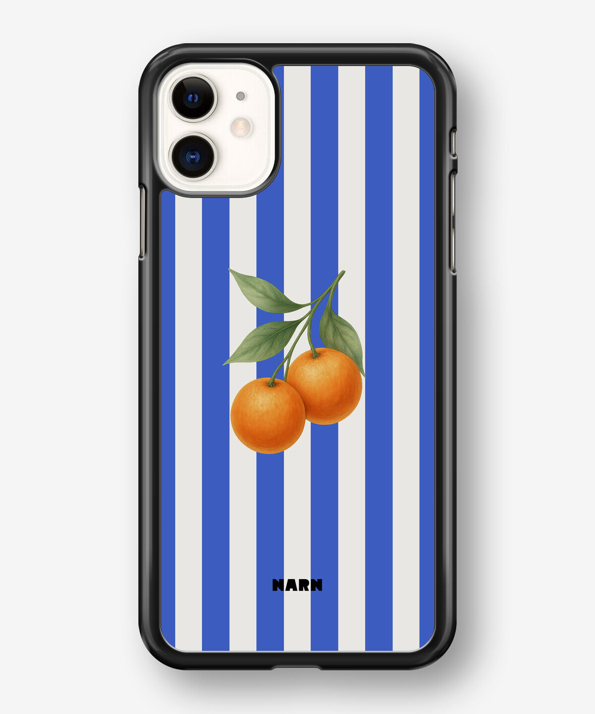 iPhone 11 Hard Case – Orange Stripes - View 1