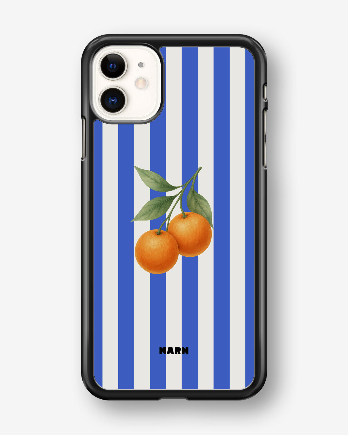 iPhone 11 Hard Case – Orange Stripes - View 1