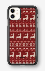 iPhone 11 Hard Case – Reindeer Knit - View 1
