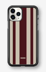 iPhone 11 Pro Hard Case – Bordeaux Stripe - View 1