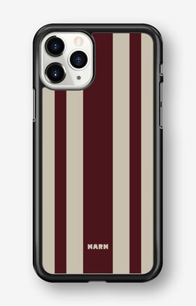 iPhone 11 Pro Hard Case – Bordeaux Stripe - View 1