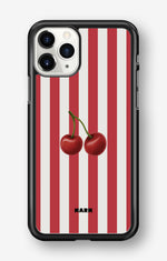 iPhone 11 Pro Hard Case – Cherry Stripes - View 1