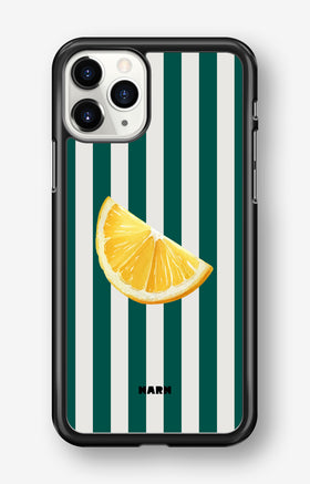 iPhone 11 Pro Hard Case – Lemon Stripes - View 1
