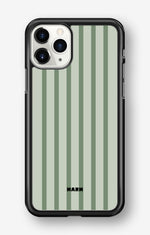iPhone 11 Pro Hard Case – Sage Stripes - View 1