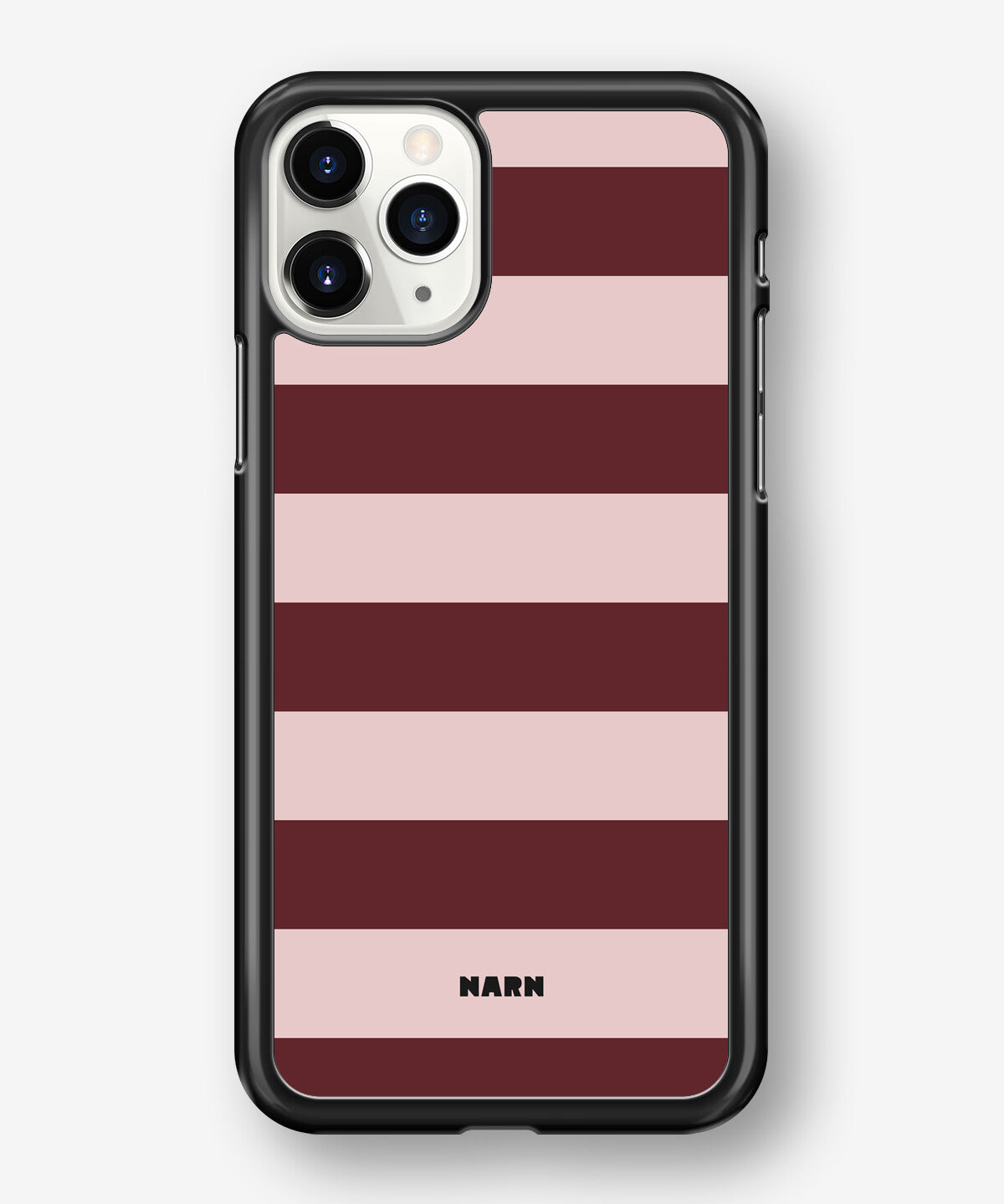 iPhone 11 Pro MAX Hard Case – Cranberry Stripe - View 1
