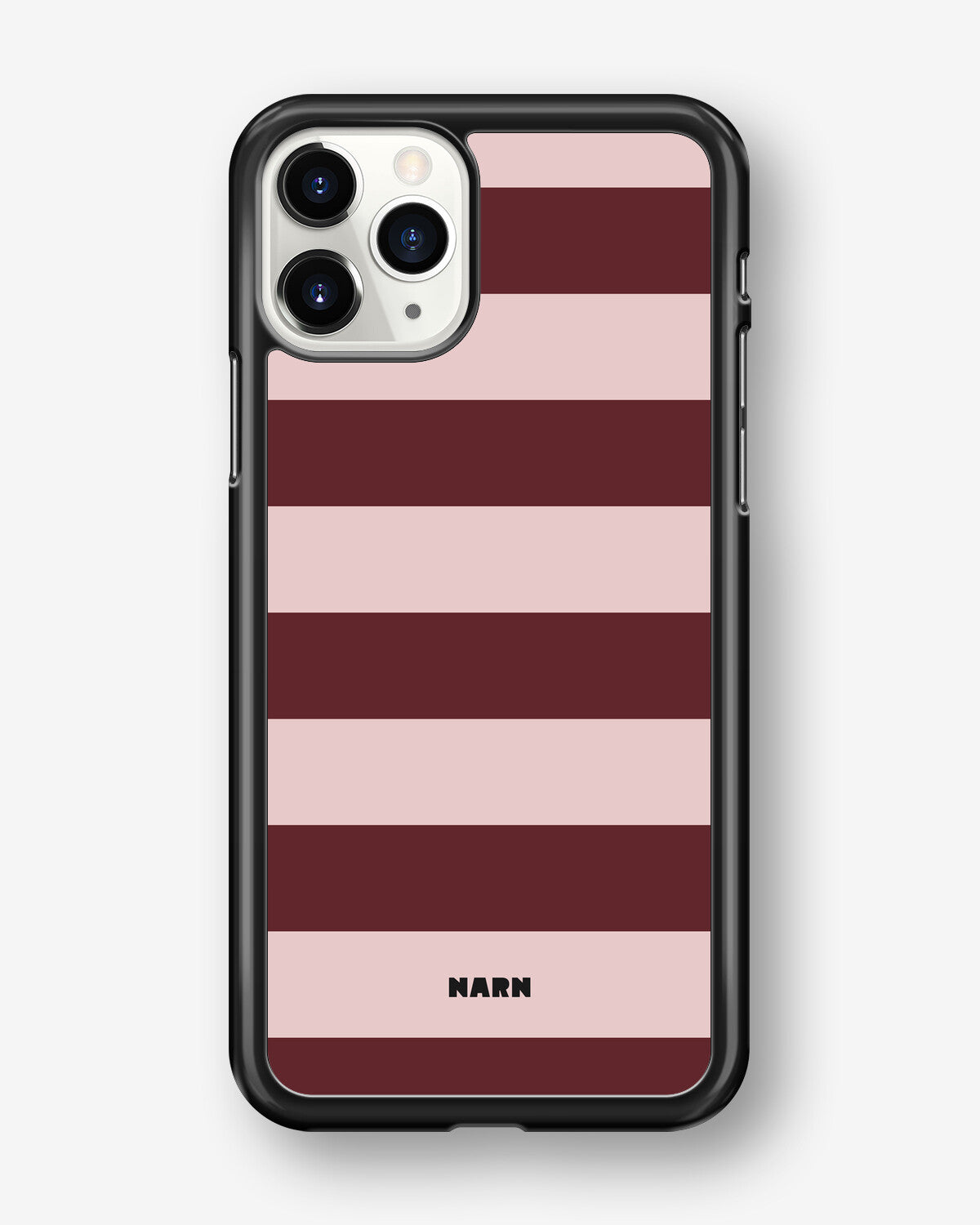 iPhone 11 Pro MAX Hard Case – Cranberry Stripe - View 1