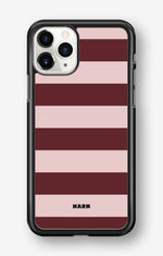 iPhone 11 Pro MAX Hard Case – Cranberry Stripe - View 1
