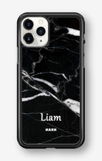 iPhone 11 Pro MAX Hard Case – Custom - Black Marble - View 1