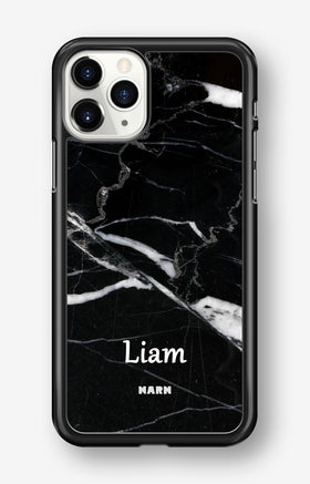 iPhone 11 Pro MAX Hard Case – Custom - Black Marble - View 1