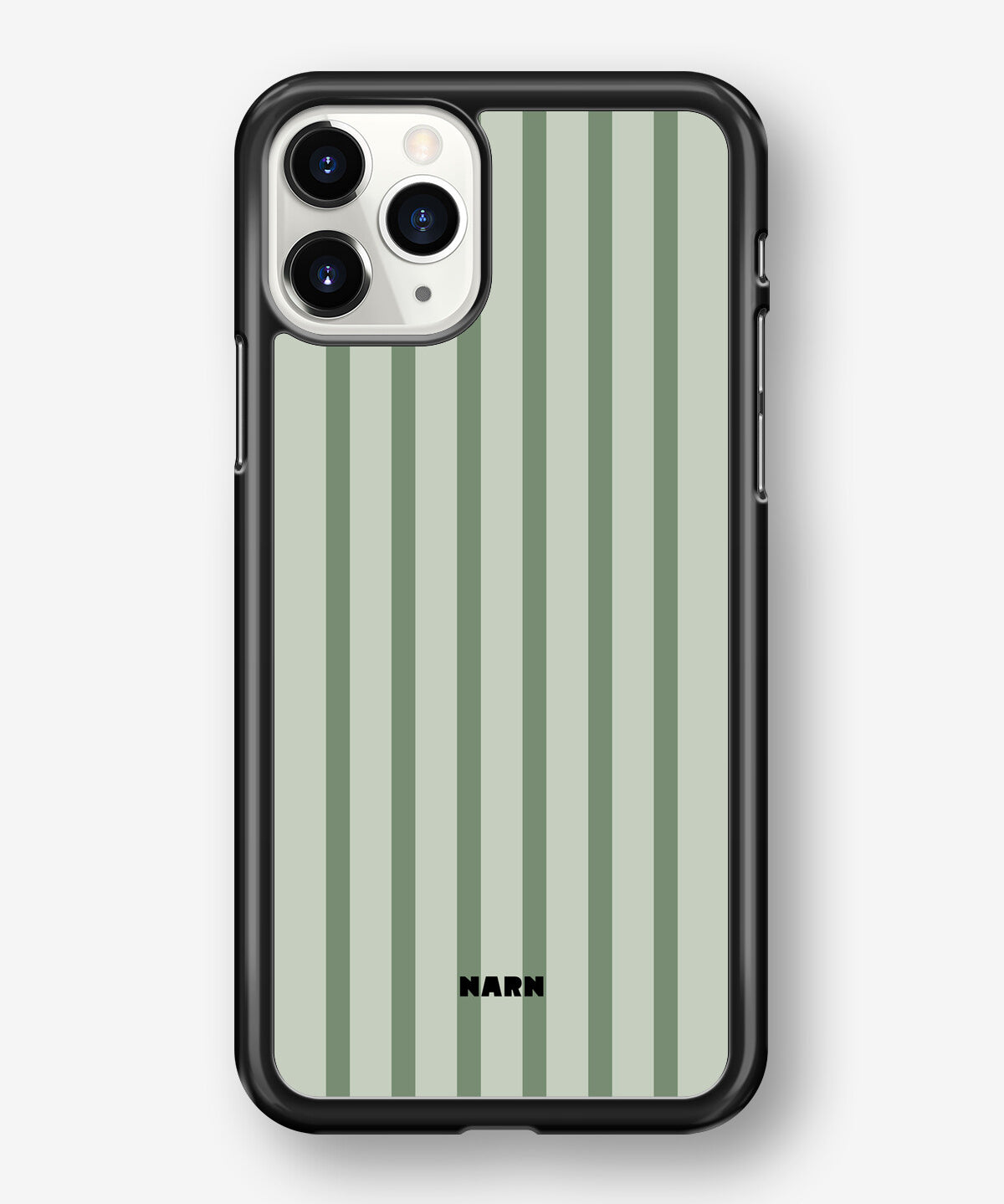 iPhone 11 Pro MAX Hard Case – Sage Stripes - View 1