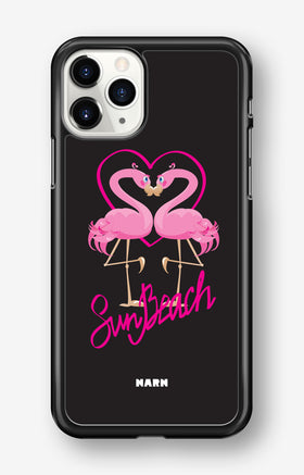 iPhone 11 Pro MAX Hard Case – Beach Flamingo - View 1
