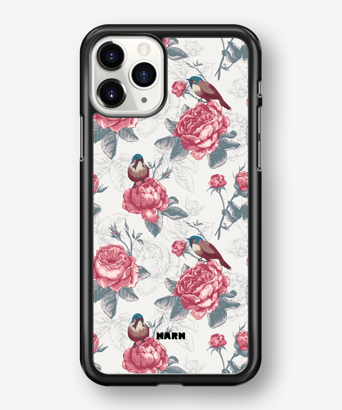 iPhone 11 Pro MAX Hard Case – Birds Among Roses - View 1
