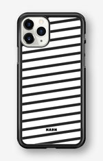 iPhone 11 Pro MAX Hard Case – Black Stripes - View 1