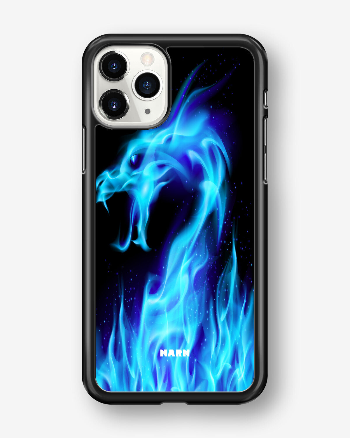 iPhone 11 Pro MAX Hard Case – Blue Flames Dragon - View 1