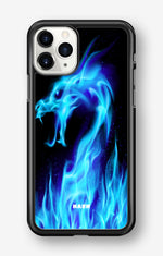 iPhone 11 Pro MAX Hard Case – Blue Flames Dragon - View 1