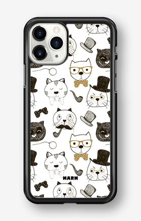 iPhone 11 Pro MAX Hard Case – Cartoon Cats - View 1